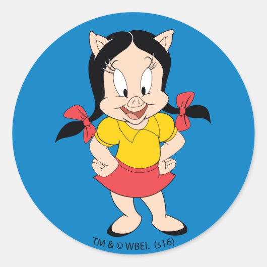 Petunia | Klassische Petunia Runder Aufkleber (Vorderseite)