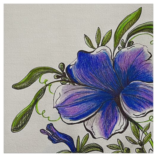 Petunia Lila Stoff (Muster)