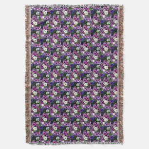 Petunia-Muster Decke
