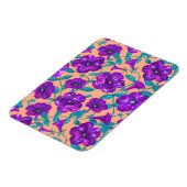 Petunia Night Sky auf Aprikosenunterlage Tablette Magnet (Linke Seite)