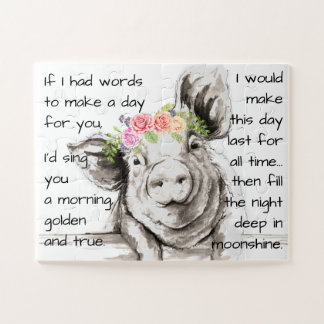 Petunia Pig Jigsaw Puzzle