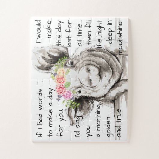 Petunia Pig Jigsaw Puzzle (Vertikal)