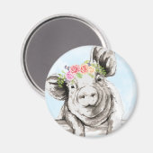 Petunia Pig Magnet (Vorderseite/Rückseite)