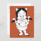 Petunia Posen Postkarte (Vorne/Hinten)