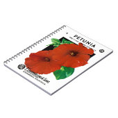 Petunia-Saatpacketikett Notizblock (Linke Seite)