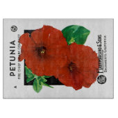 Petunia-Saatpacketikett Schneidebrett (Vorderseite)