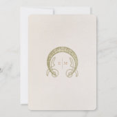 Petunia Save the Date Vintager Jugendstil von Much Einladung (Rückseite)