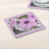 Petunia Striped Paper Untersetzer (angewinkelt)