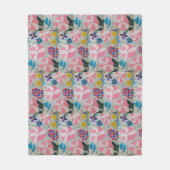 Petunia & Summer Blume Fleecedecke (Vorderseite)
