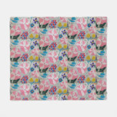 Petunia & Summer Blume Fleecedecke (Vorderseite (Horizontal))
