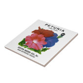 Petunia Vintag Seed Packet Fliese (Seite)
