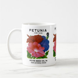 Petunia Vintag Seed Packet Kaffeetasse