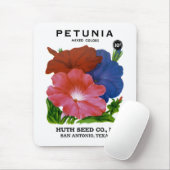 Petunia Vintag Seed Packet Mousepad (Mit Mouse)