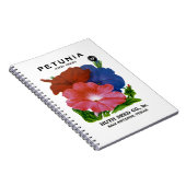 Petunia Vintag Seed Packet Notizblock (Rechte Seite)