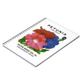 Petunia Vintag Seed Packet Notizblock (Linke Seite)