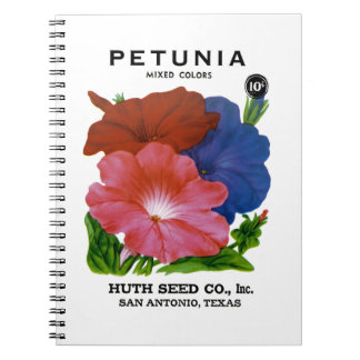Petunia Vintag Seed Packet Notizblock