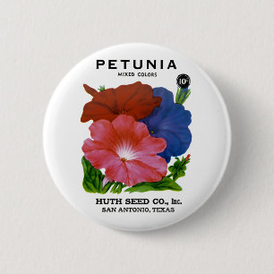 Petunia-Vintage-Samenpaket Button