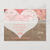 Petunia Wedding Einladungen (Rückseite)
