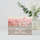 Petunia Wedding Einladungen (Stehend Vorderseite)