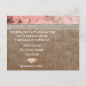 Petunia Wedding Einladungen (Rückseite)