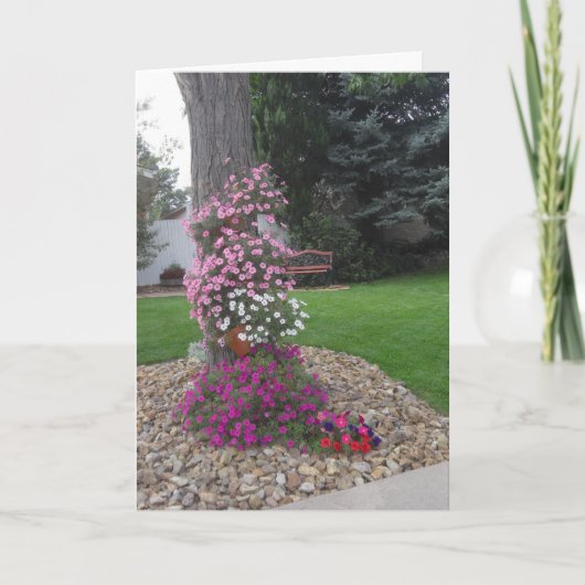 Petunias Birthday Card Karte (Vorderseite)