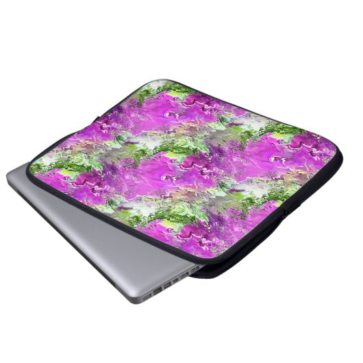 Petunias blühen...... laptopschutzhülle (Vorne Knopf)