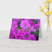 Petunias Glückwünsche Karte (Gelbe Blume)