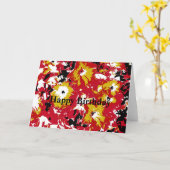 PETUNIAS KARTE (Gelbe Blume)