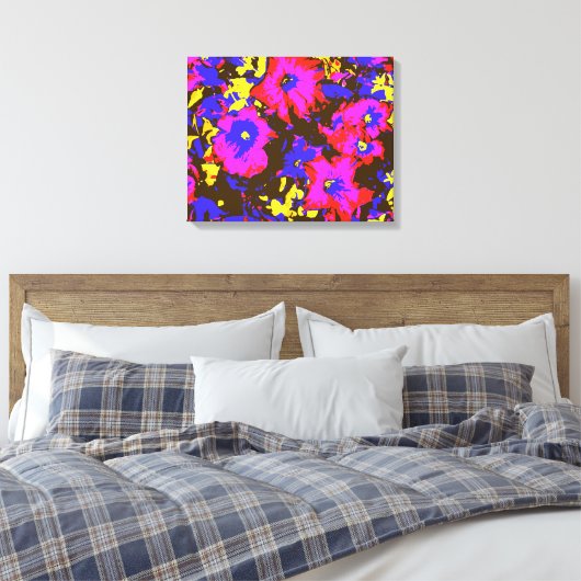 PETUNIAS LEINWANDDRUCK (Insitu (Schlafzimmer))