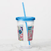 Petunias & Summer Blume Acryltrinkbecher (Links)