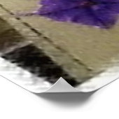 Petunias und die Abendglocke Poster (Ecke)