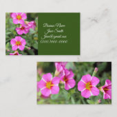 Petunias Visitenkarte (Vorne/Hinten)