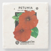 Petunie Steinuntersetzer (Vorderseite)