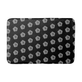 Petunien in Schwarz und Weiß Badematte