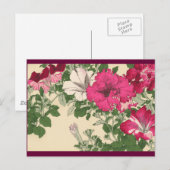 Petunien Postkarte (Vorne/Hinten)
