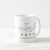 Petya Peptid-Namen-Tasse Kaffeetasse (VorderseiteRechts)