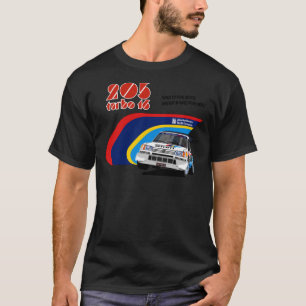 Peugeot 205 T16 Klassischer T - Shirt