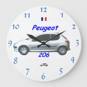 Peugeot 206 Wall Clock Große Wanduhr