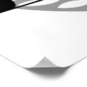 Peugeot 306 Cabriolet blau Poster (Ecke)