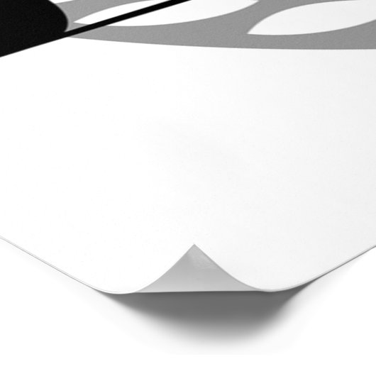 Peugeot 306 Cabriolet blau Poster (Ecke)