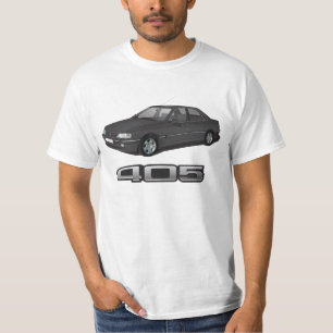 Peugeot 405 SRi + Model-Abzeichen, schwarz, DIY T-Shirt
