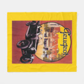 Peugeot-Automobil-förderndes Plakat Fleecedecke (Vorderseite (Horizontal))