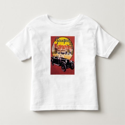 Peugeot-Automobil-förderndes Plakat Kleinkind T-shirt (Vorderseite)
