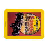 Peugeot Automobile-Werbeplakat Magnet (Horizontal)
