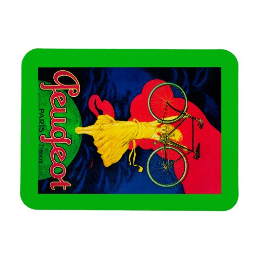 Peugeot Bicycle Vintag PosterEurope Magnet (Horizontal)