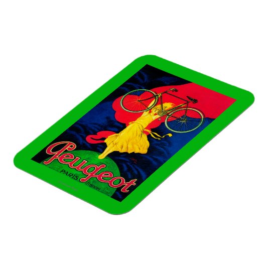 Peugeot Bicycle Vintag PosterEurope Magnet (Linke Seite)