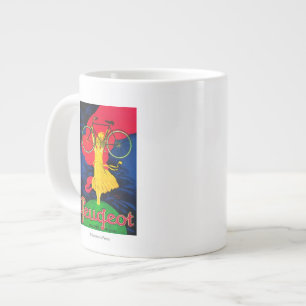 Peugeot Fahrrad Vintage PosterEuropa Jumbo-Tasse