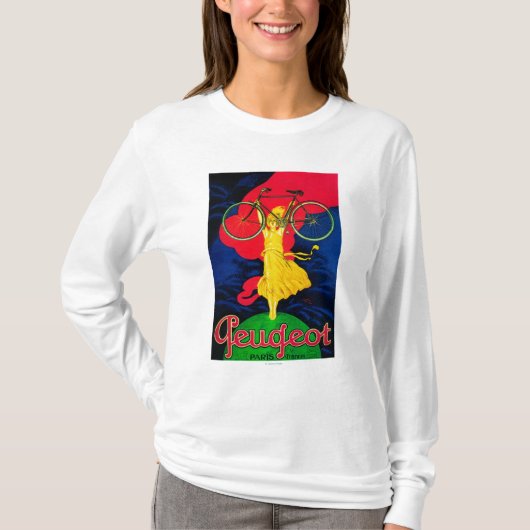 Peugeot-Fahrrad Vintages PosterEurope T-Shirt (Vorderseite)