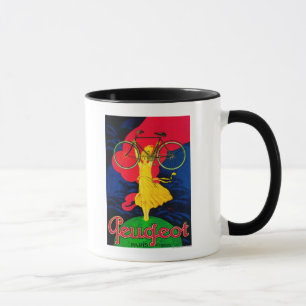 Peugeot-Fahrrad Vintages PosterEurope Tasse