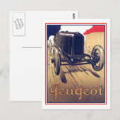 Peugeot Postkarte (Vorne/Hinten)